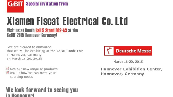 Fiscat do të ekspozojë në panairin tregtar të CeBIT në Hanover, Gjermani në 16-20 mars 2015
